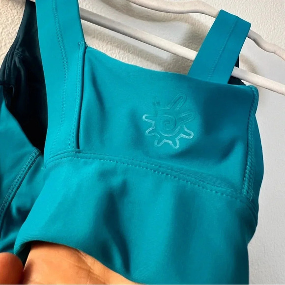 UV SKINZ‎ active Swim Top Bra Women's Size Small Padded Cups Blue Teal UPF 50 - Picture 9 of 15